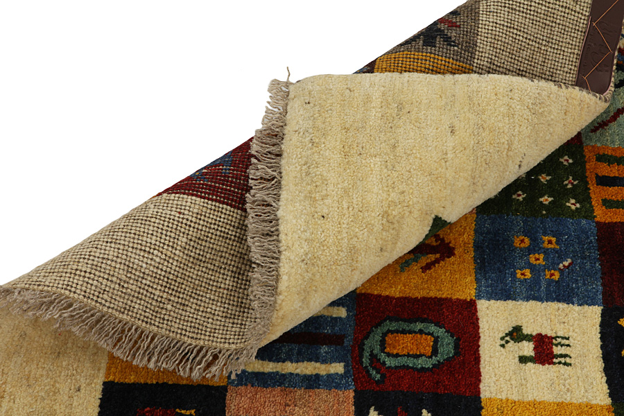 Gabbeh - Bakhtiari Persian Rug 153x109 - Picture 4