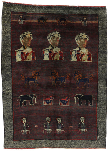 Gabbeh - Qashqai Persian Rug 181x132
