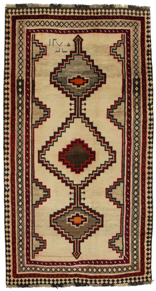 Gabbeh - Qashqai Persian Rug 241x129