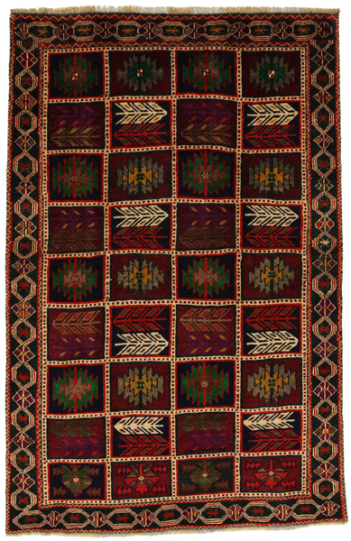 Gabbeh - Bakhtiari Persian Rug 214x140