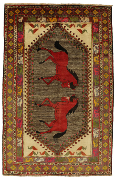 Gabbeh - Qashqai Persian Rug 306x197
