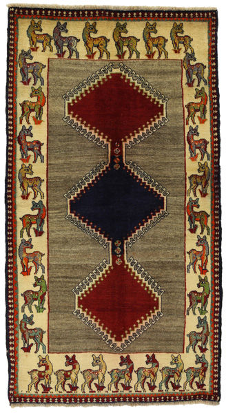 Gabbeh - Qashqai Persian Rug 206x111