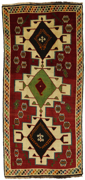 Gabbeh - Qashqai Persian Rug 249x118
