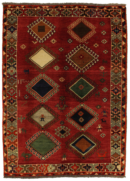 Gabbeh - Qashqai Persian Rug 173x125
