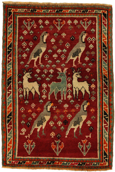 Gabbeh - Qashqai Persian Rug 145x98