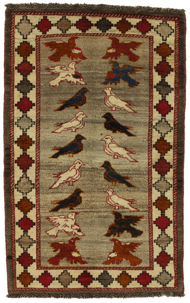 Gabbeh - Qashqai Persian Rug 159x101