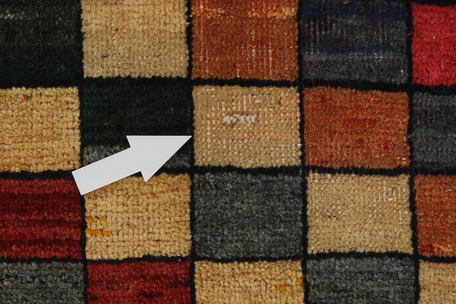 Gabbeh - old Persian Rug 133x80 - Picture 8