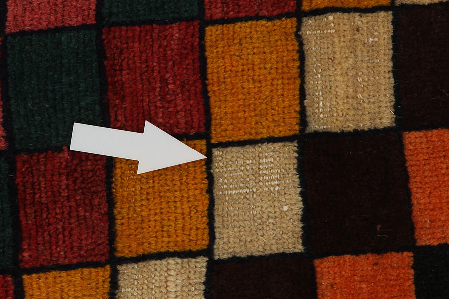 Gabbeh - old Persian Rug 133x80 - Picture 9