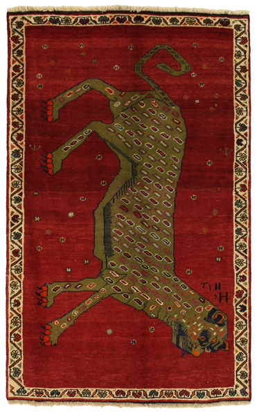 Gabbeh - Qashqai Persian Rug 185x114