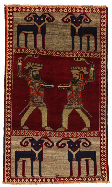 Gabbeh - Qashqai Persian Rug 156x92