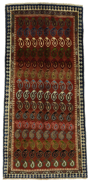 Gabbeh - Bakhtiari Persian Rug 235x109