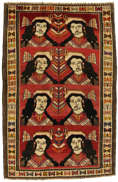 Gabbeh - Qashqai Persian Rug 208x132
