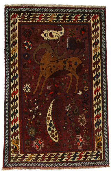 Gabbeh - Qashqai Persian Rug 164x104