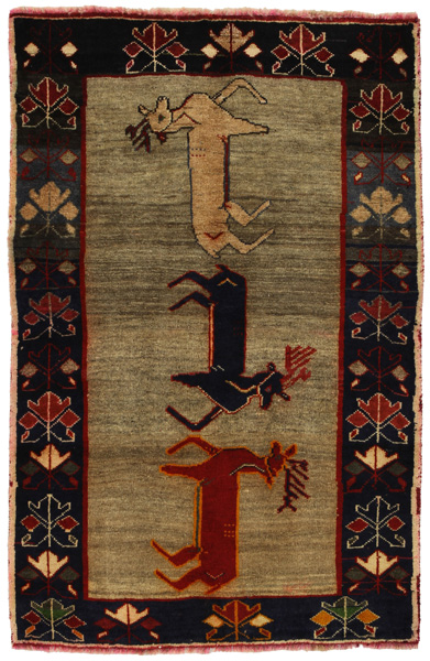 Gabbeh - Qashqai Persian Rug 157x101