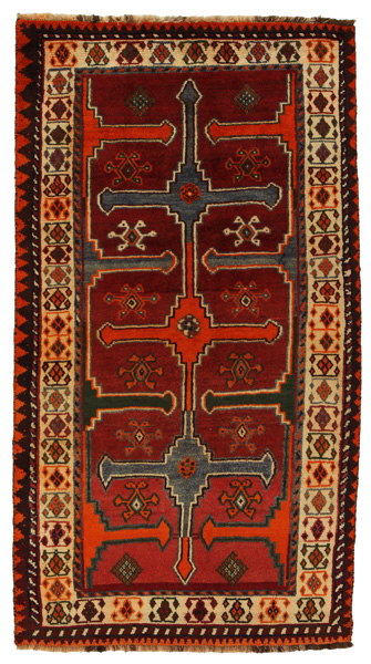 Gabbeh - Qashqai Persian Rug 211x113