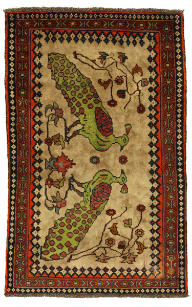 Gabbeh - Qashqai Persian Rug 164x103