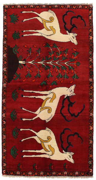 Gabbeh - Qashqai Persian Rug 199x105