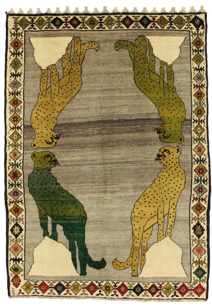 Gabbeh - Qashqai Persian Rug 217x154