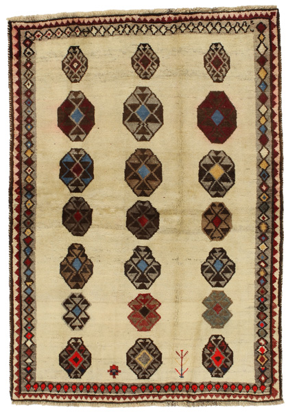 Gabbeh - Qashqai Persian Rug 193x137