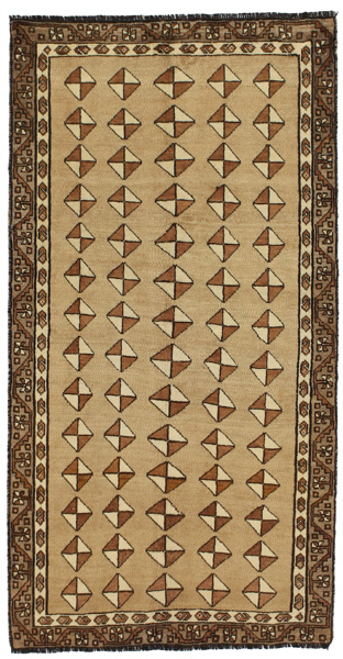 Gabbeh - Qashqai Persian Rug 185x95
