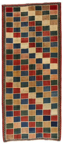 Gabbeh - Bakhtiari Persian Rug 286x124