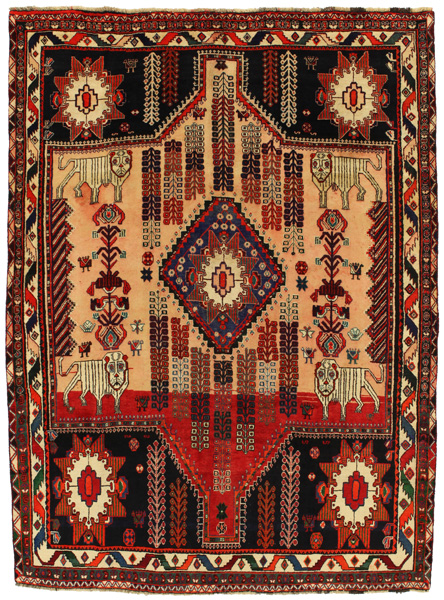 Qashqai - Gabbeh Persian Rug 287x209