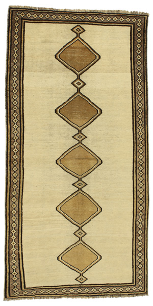 Gabbeh - Qashqai Persian Rug 226x112