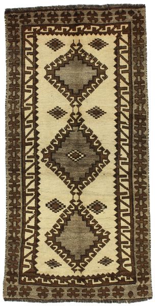 Gabbeh - Qashqai Persian Rug 203x103