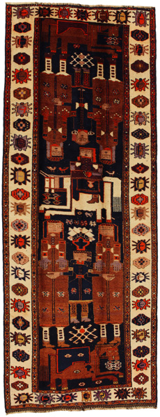 Bakhtiari - Qashqai Persian Rug 395x148