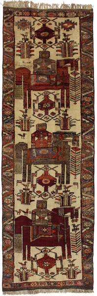 Bakhtiari - Qashqai Persian Rug 387x124