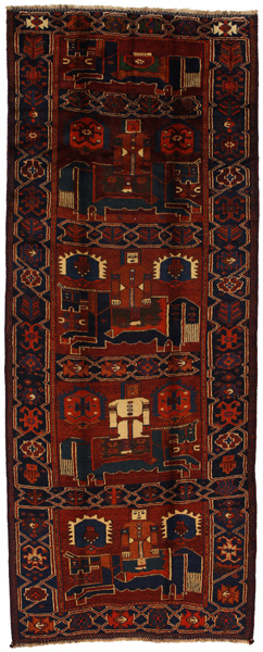 Bakhtiari - Qashqai Persian Rug 407x158