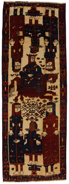 Bakhtiari - Qashqai Persian Rug 356x127