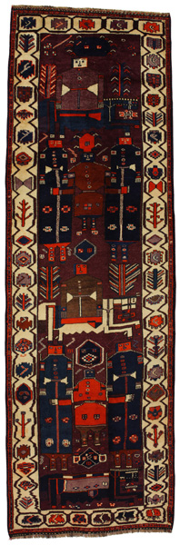Bakhtiari - Qashqai Persian Rug 455x140