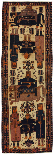 Lori - Bakhtiari Persian Rug 422x140