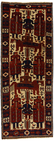Bakhtiari - Qashqai Persian Rug 406x157