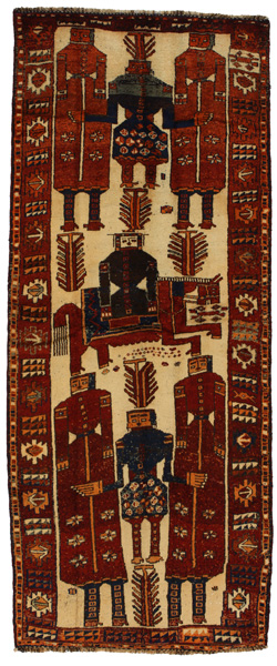 Bakhtiari - Qashqai Persian Rug 343x137