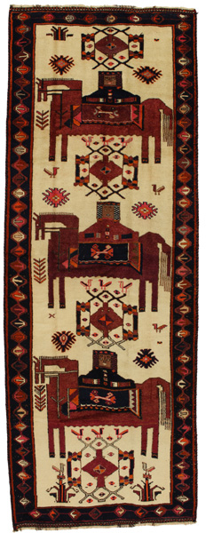 Bakhtiari - Qashqai Persian Rug 389x140