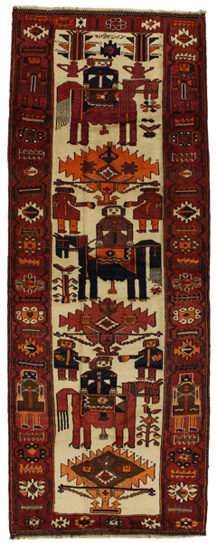 Bakhtiari - Qashqai Persian Rug 399x147
