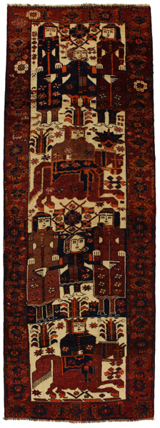 Bakhtiari - Qashqai Persian Rug 400x141