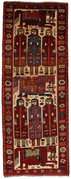 Bakhtiari - Qashqai Persian Rug 361x137