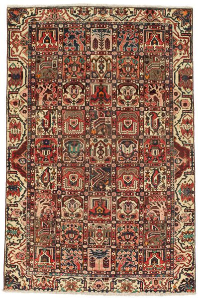 Bakhtiari - old Persian Rug 285x186