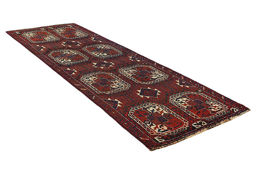 Bokhara - Turkaman Persian Rug 360x123 - Picture 1