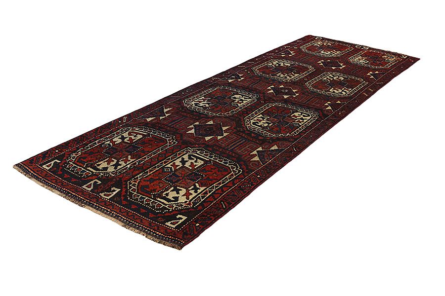 Bokhara - Turkaman Persian Rug 360x123 - Picture 2