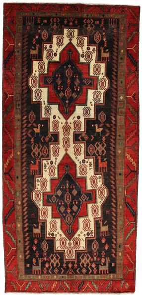Senneh - Kurdi Persian Rug 293x136