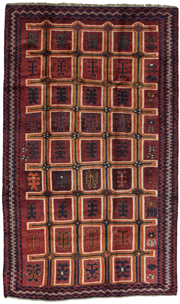 Gabbeh - Bakhtiari Persian Rug 230x139