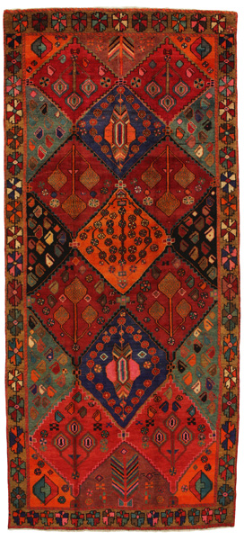 Bakhtiari - Gabbeh Persian Rug 344x154