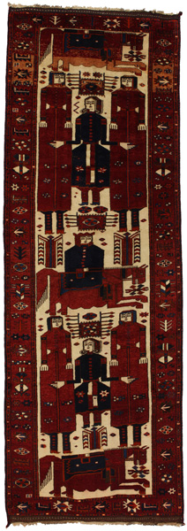 Bakhtiari - Qashqai Persian Rug 401x139