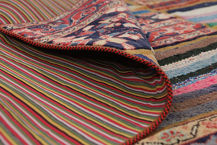 Patchwork Persian Rug 209x149 - Picture 3