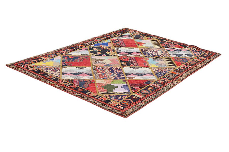Patchwork Persian Rug 205x144 - Picture 2