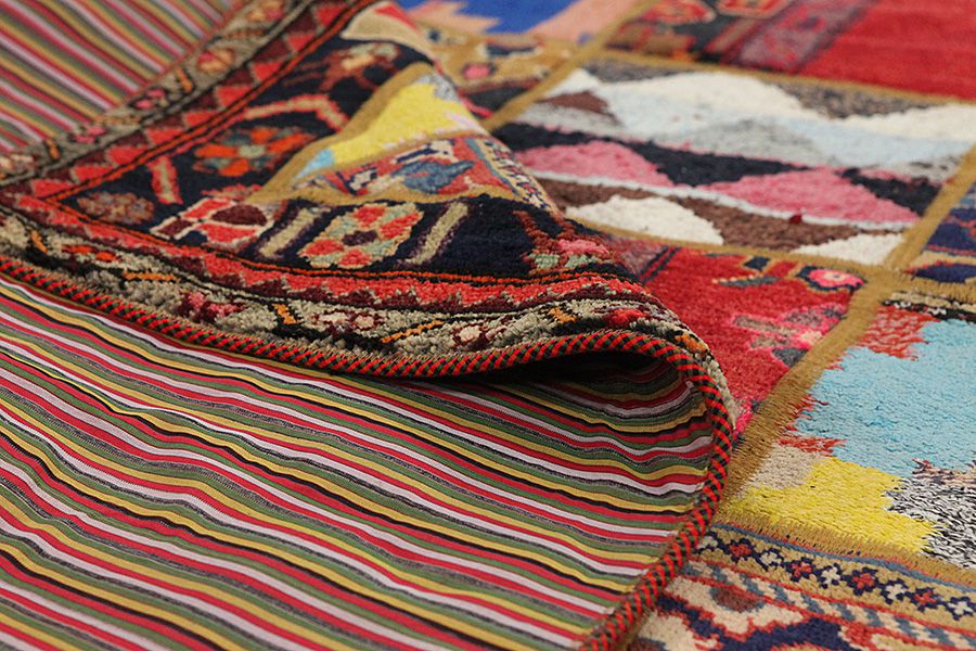 Patchwork Persian Rug 205x144 - Picture 3